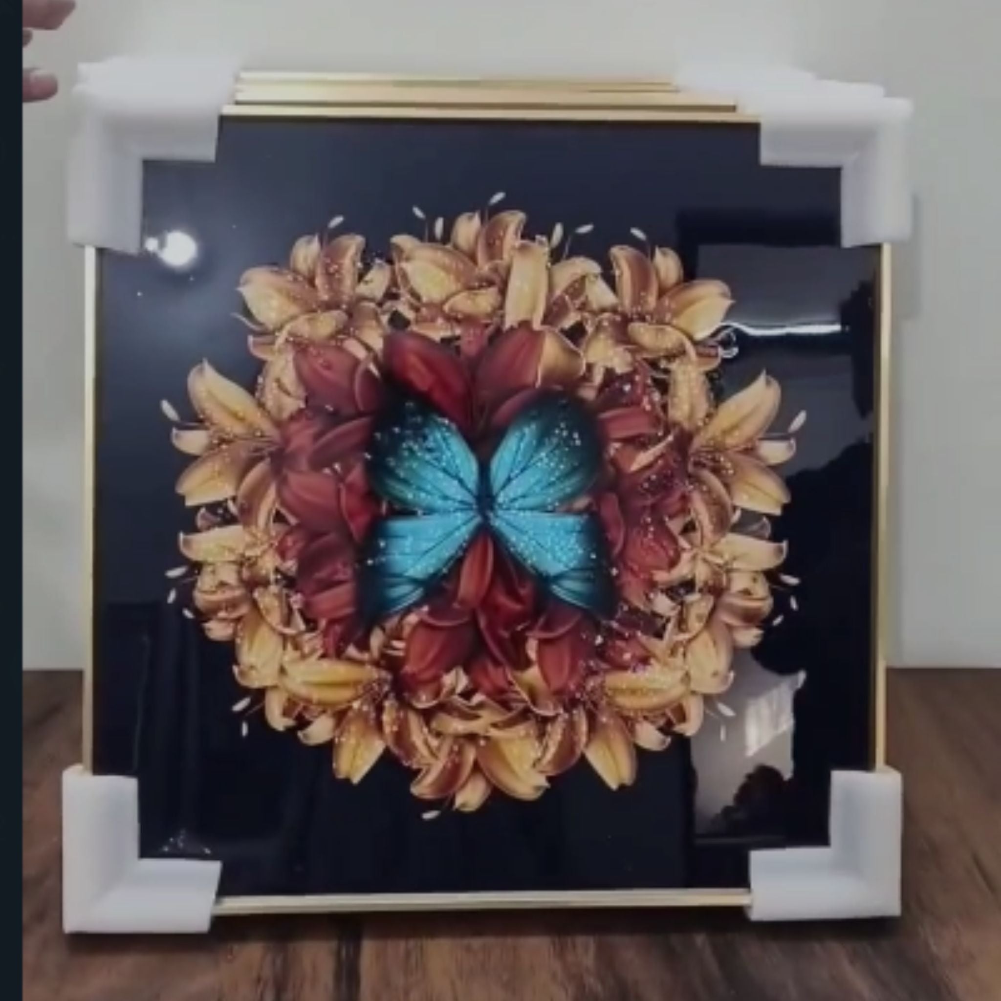 Abstract African Art Crystal Painting