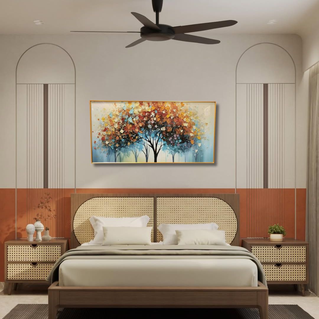 Abstract Tree Crystal Wall Frame