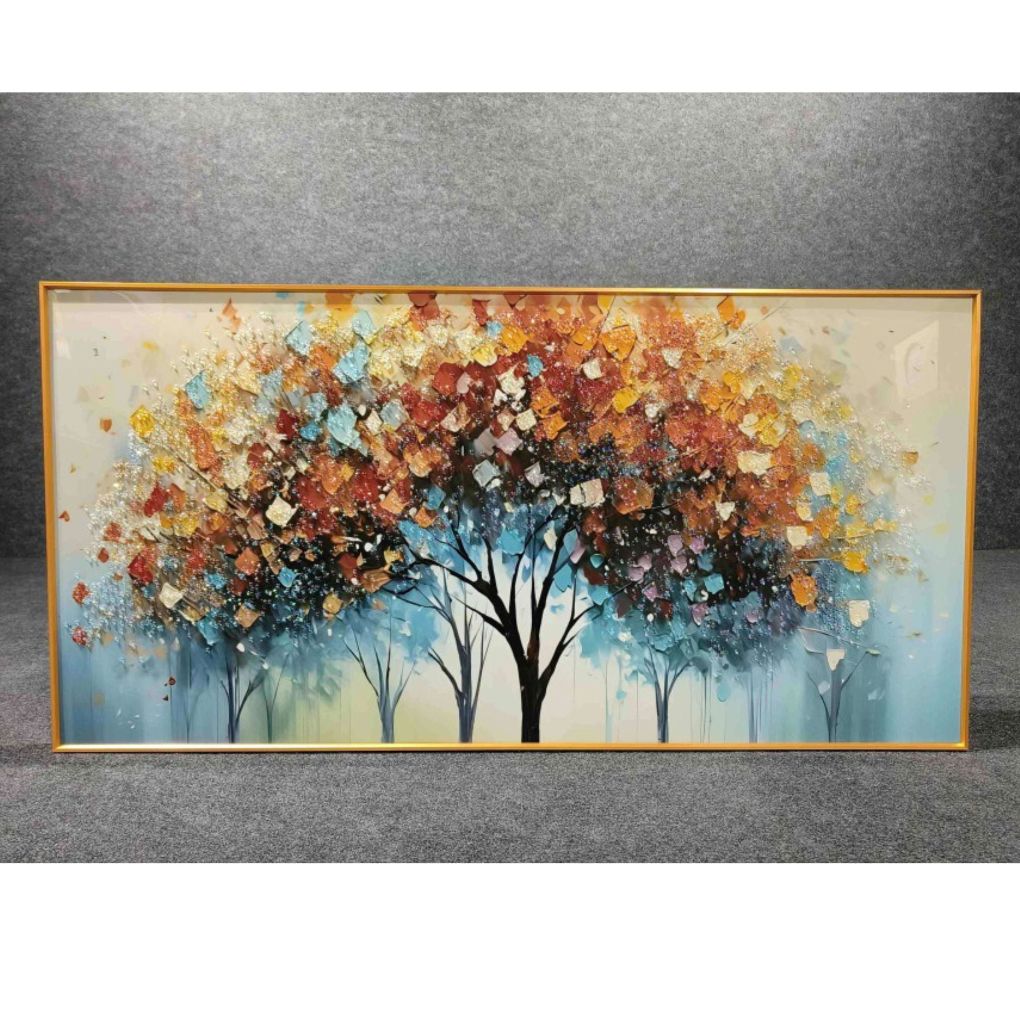 Abstract Tree Crystal Wall Frame