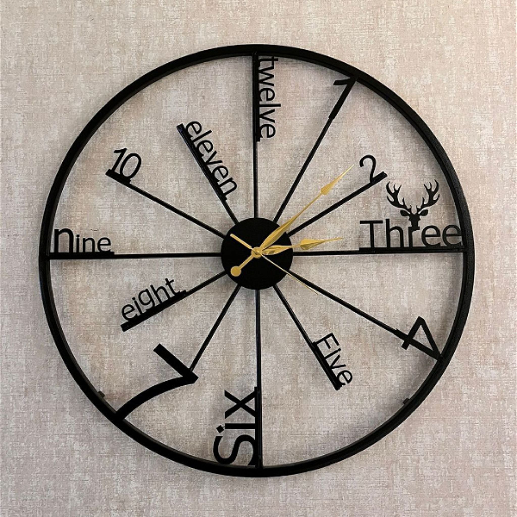 Alphanumeric Wall Clock