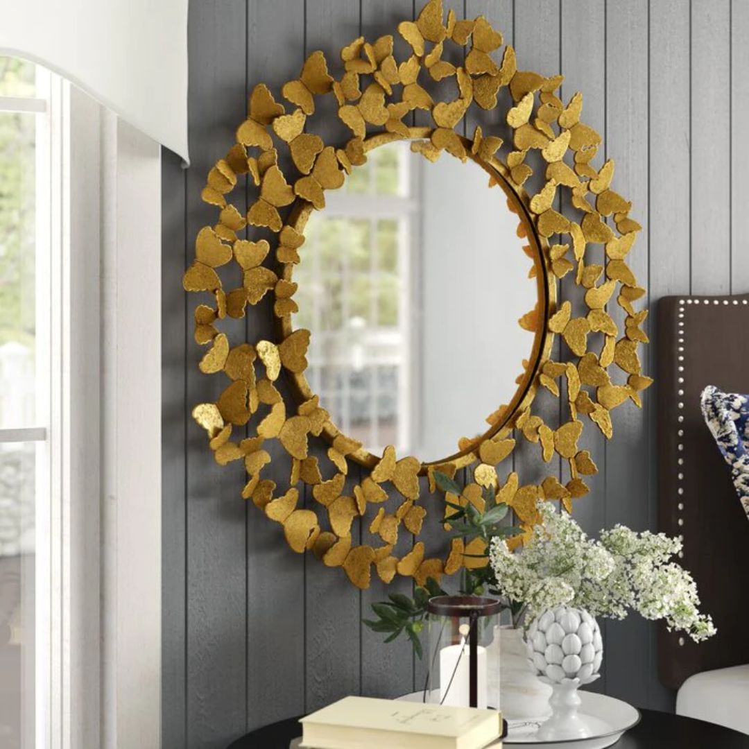 Butterfly Bevel Wall Mirror