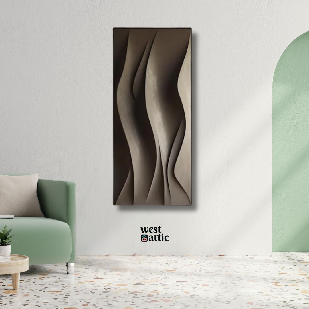 Curved Silhouettes Wall Painting