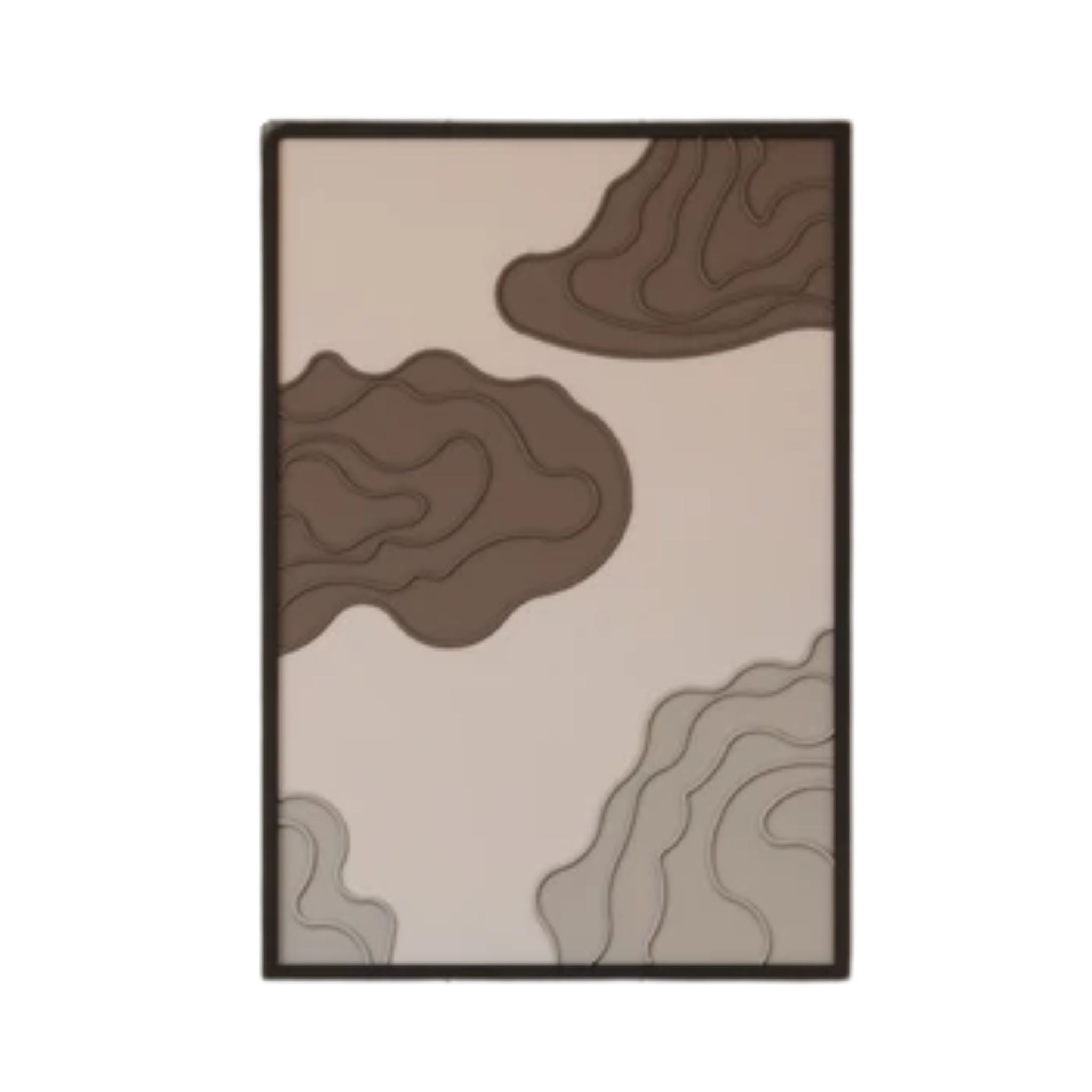 Earthy Contours Modern Abstract Wall Art