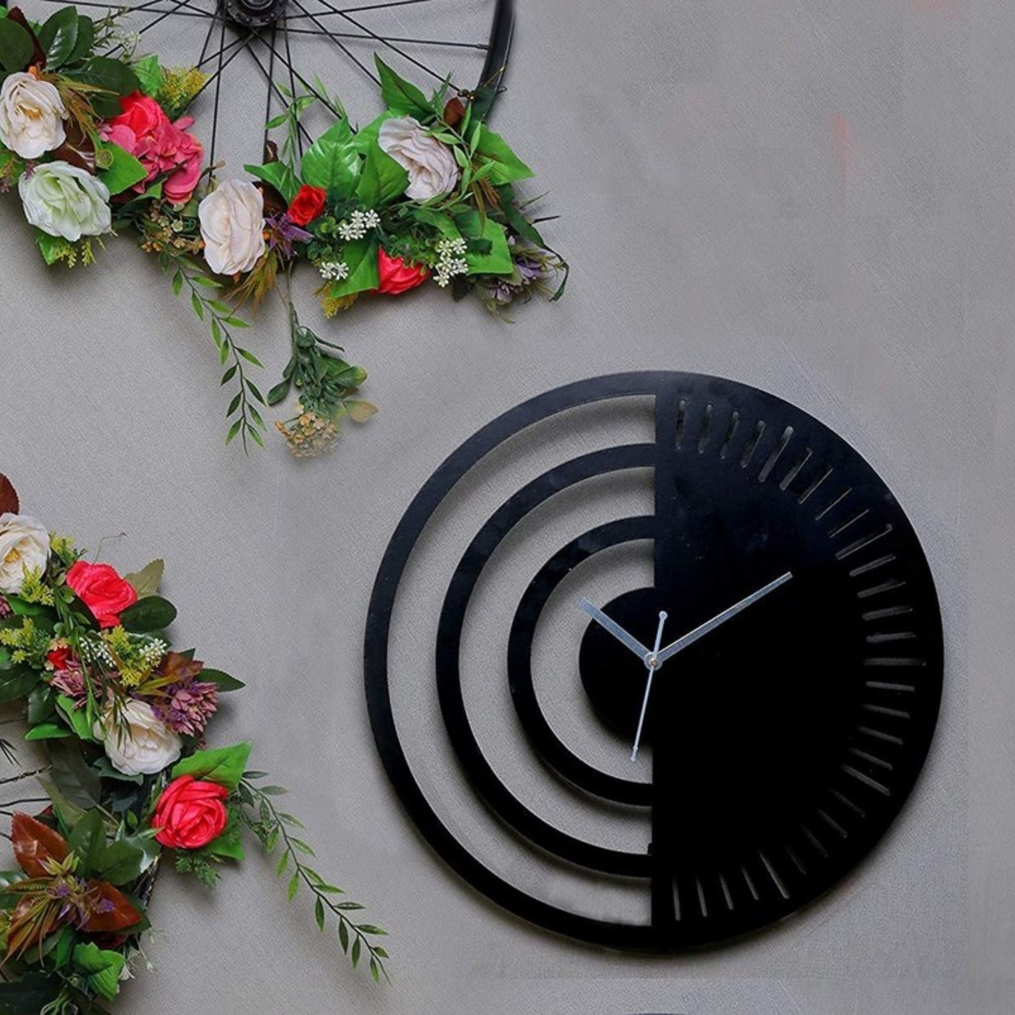 Eclipse Metal Wall Clock
