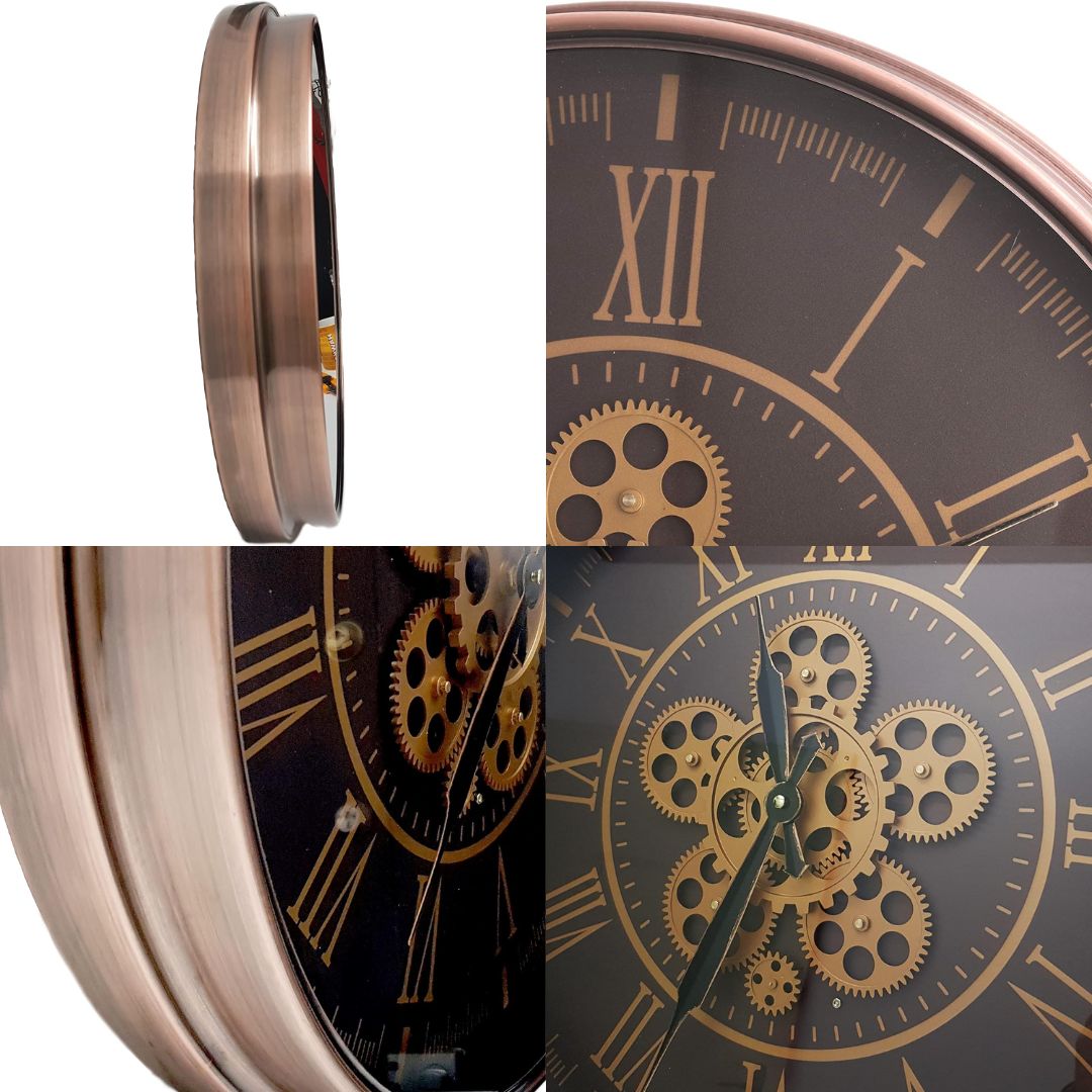 Magnum Moving Gear Mechanism Clock