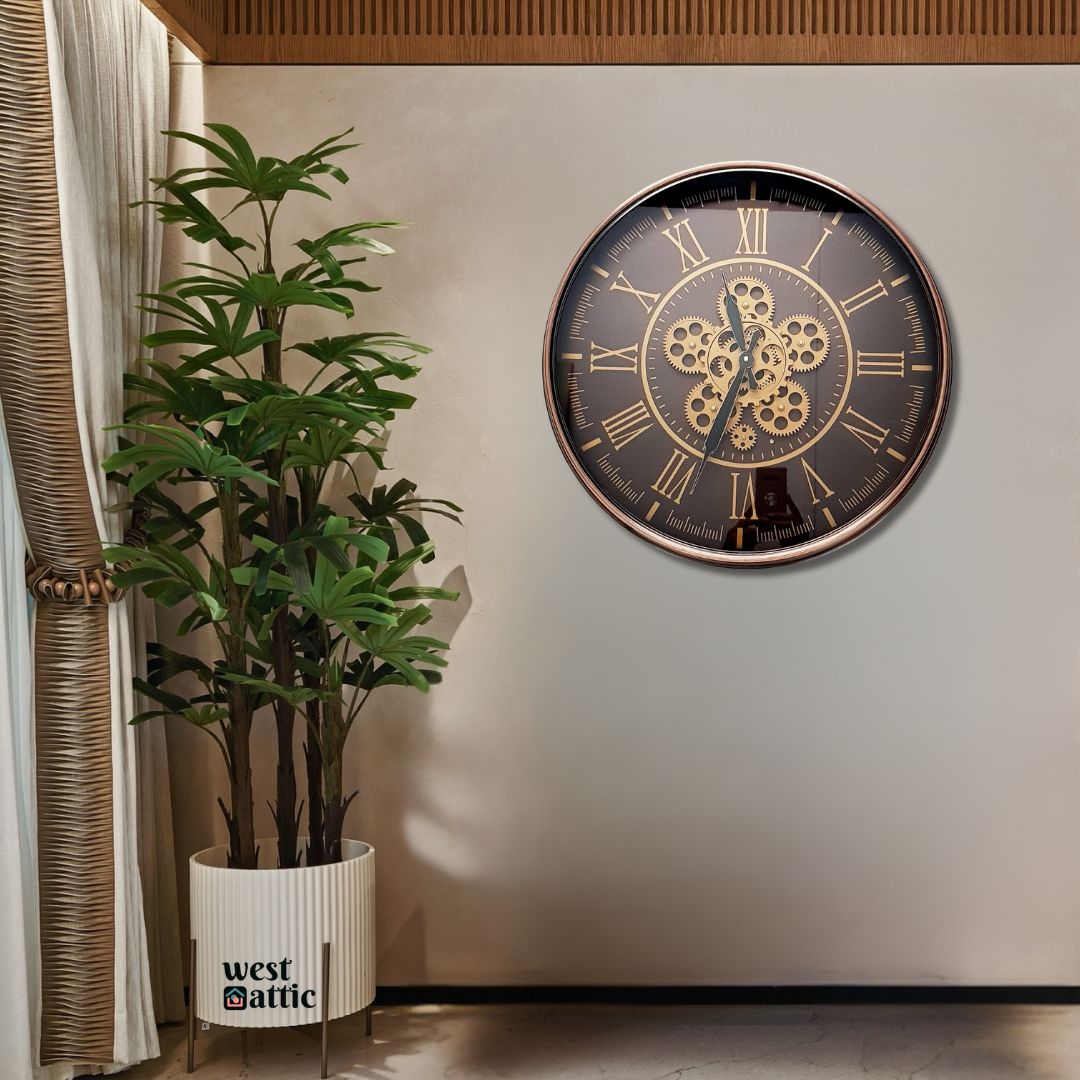 Magnum Moving Gear Mechanism Clock