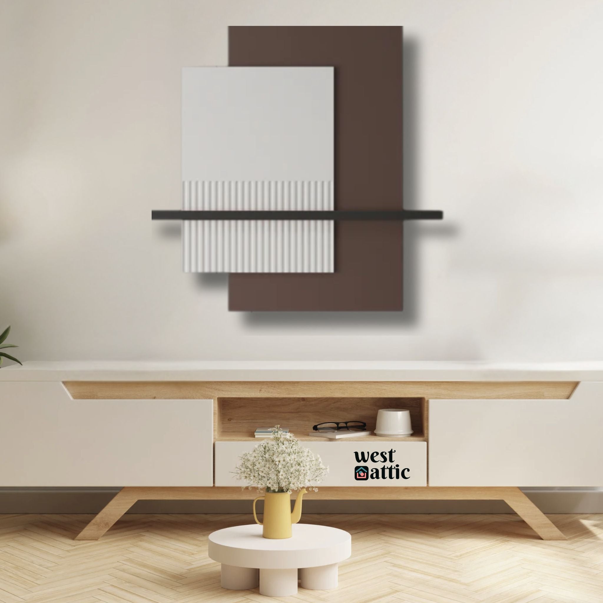 Minimalist Blocks Textured Wall Art