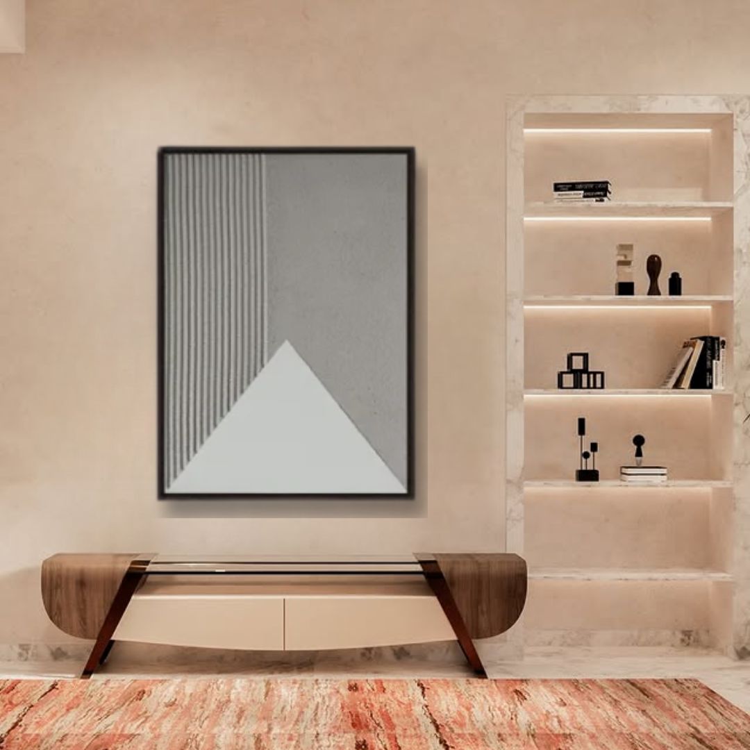 Modern Geometry Textured Wall Art
