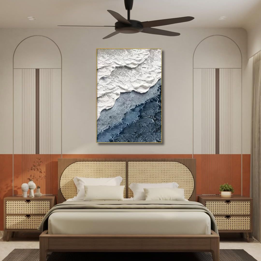 Ocean Embrace Textured Wall Art