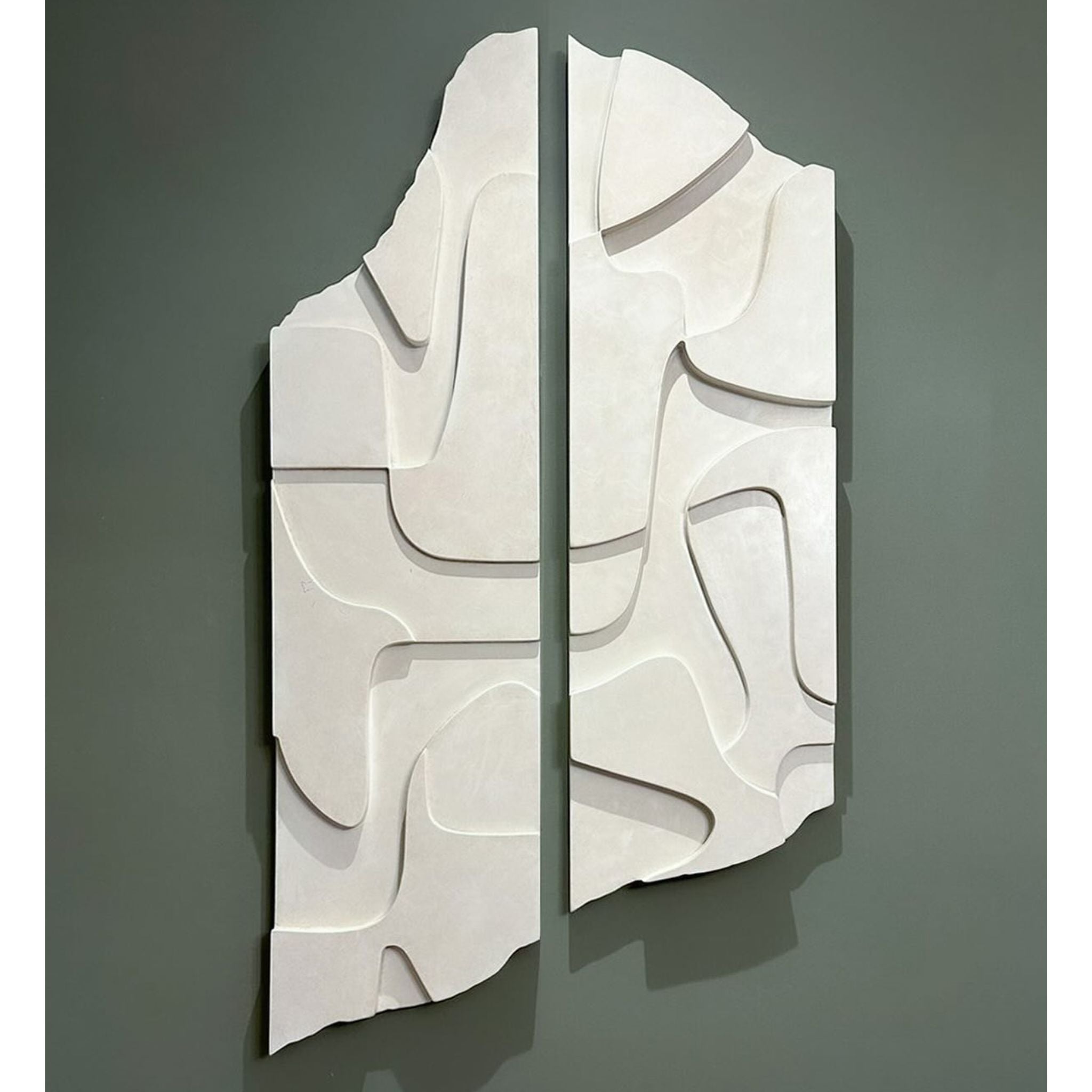 Sculptural Abstract Wall Art - Set of 2