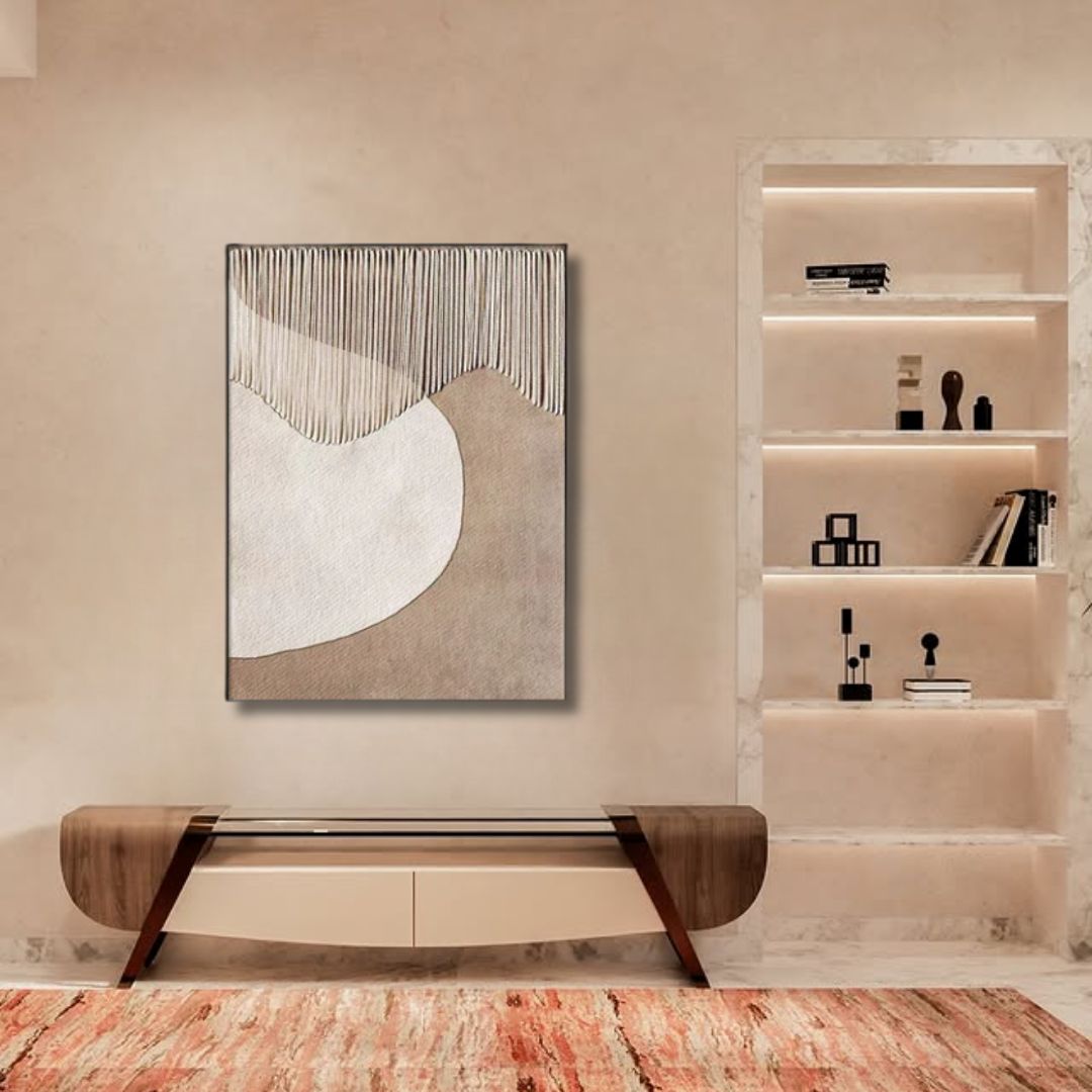 Serene Earth Tones Abstract Wall Art