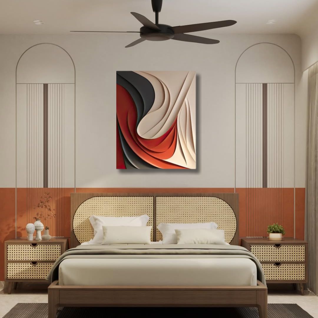 Swirling Tones Wall Art Painting