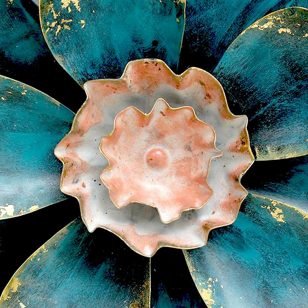 Blooming Flower Metal Wall Art - West Attic