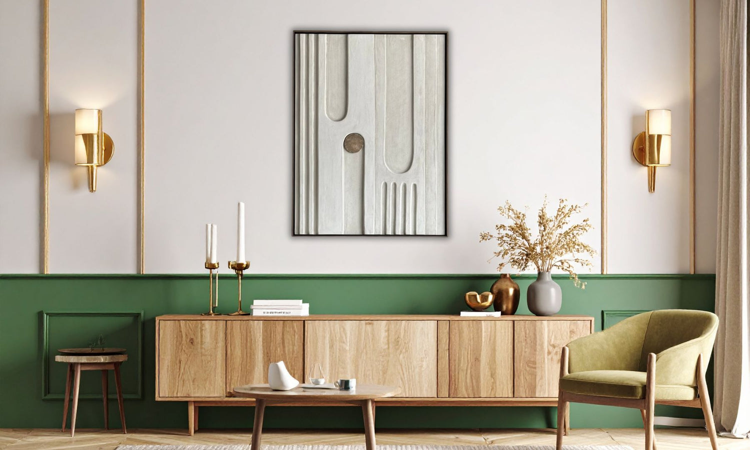 West Attic white Wabi Sabi wall art for modern homes