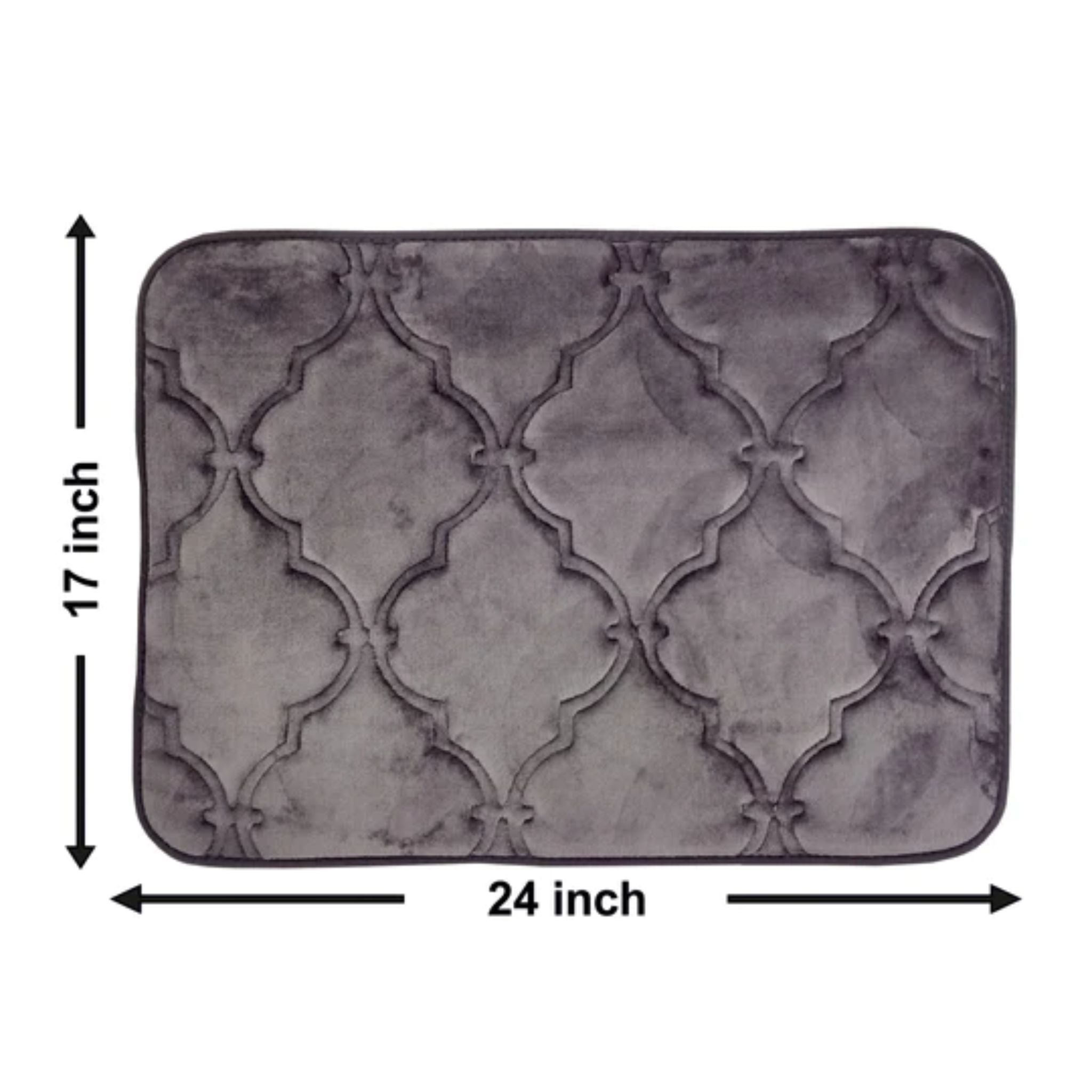 Anti Skid Memory Foam Mat (Dark Grey)