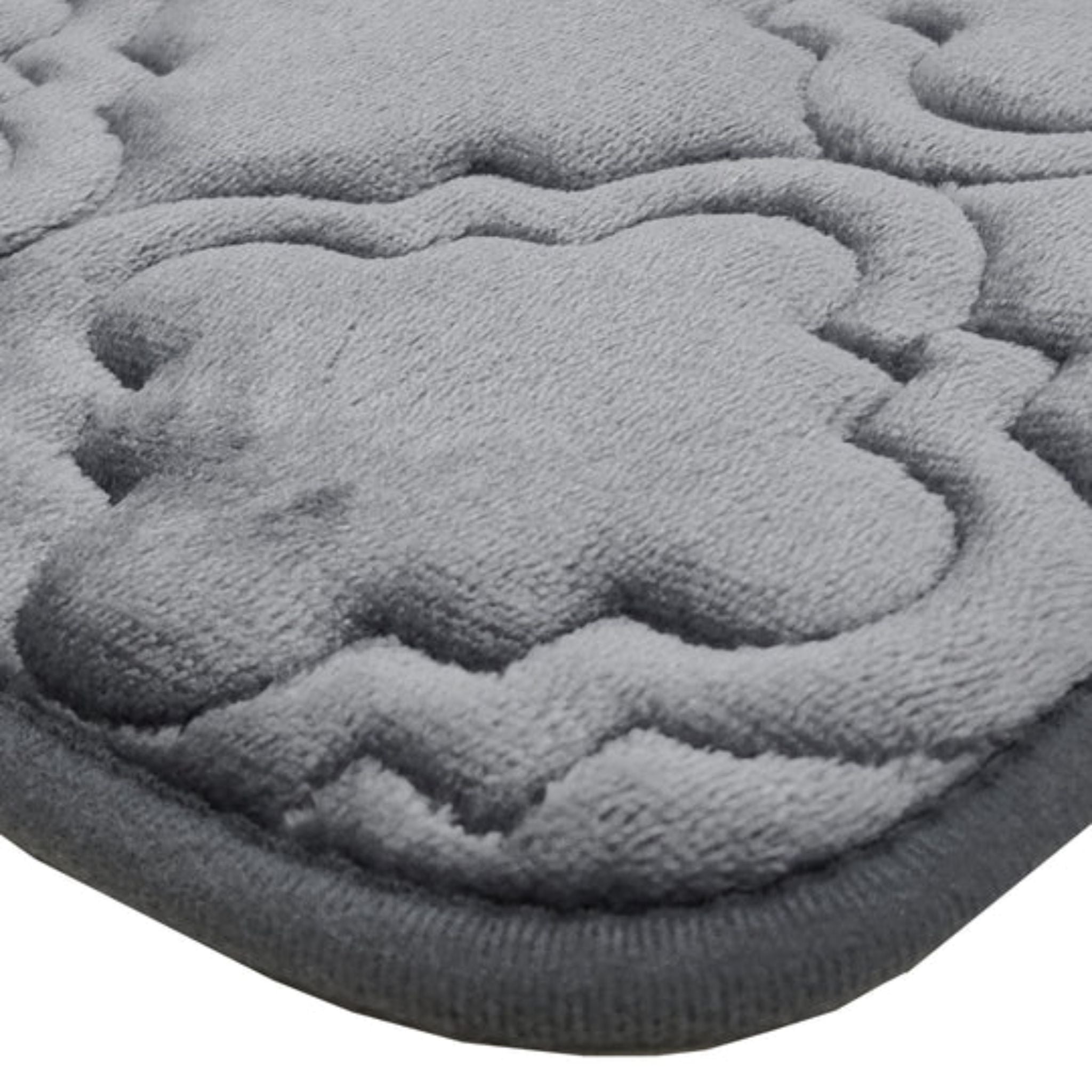 Anti Skid Memory Foam Mat (Dark Grey)