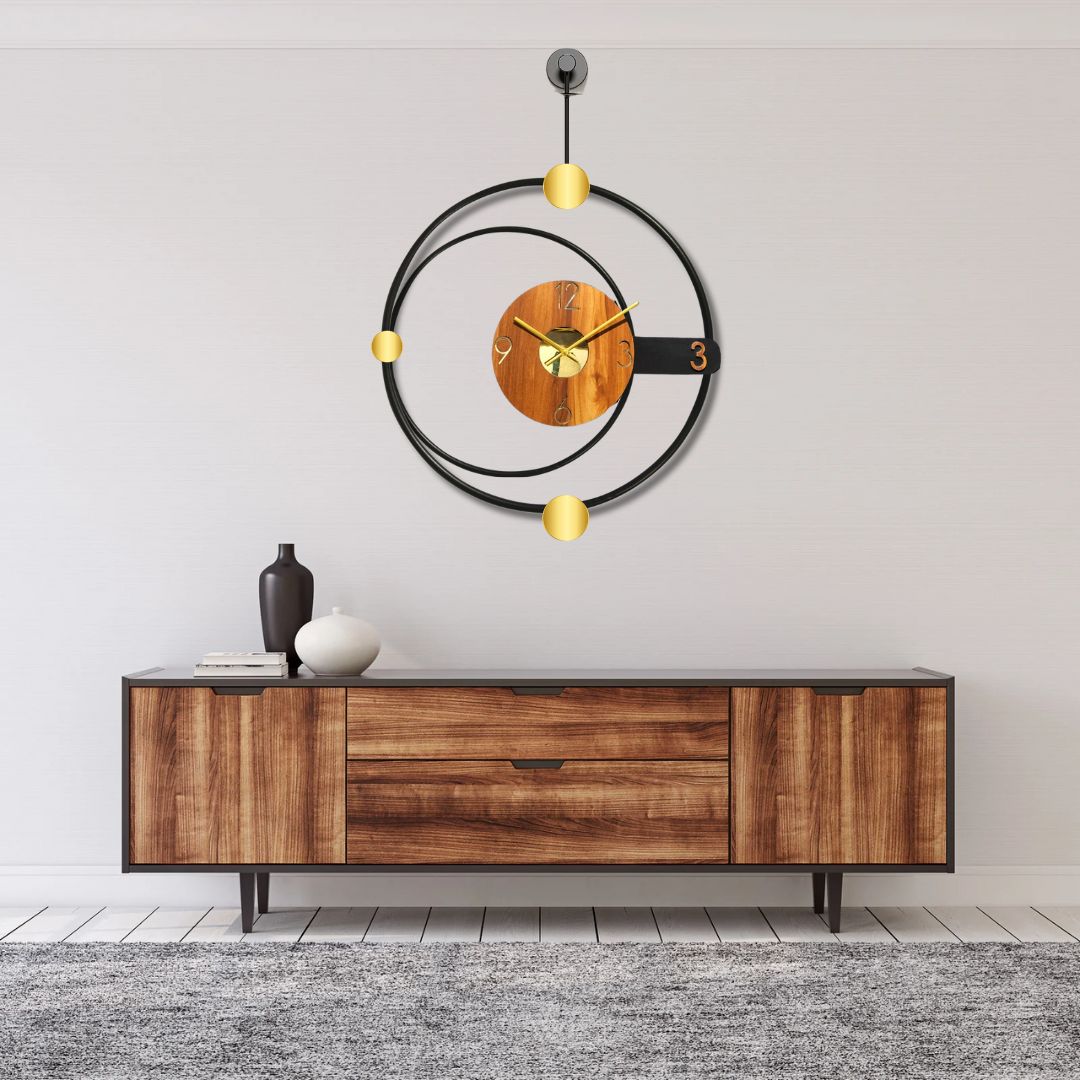 Time’s Orbit Wall Clock