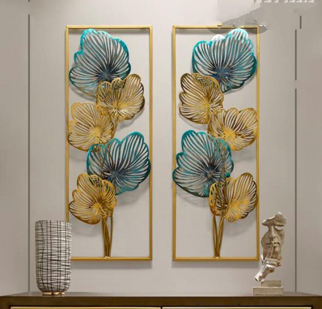 Panoramic Petals Metal Wall Art