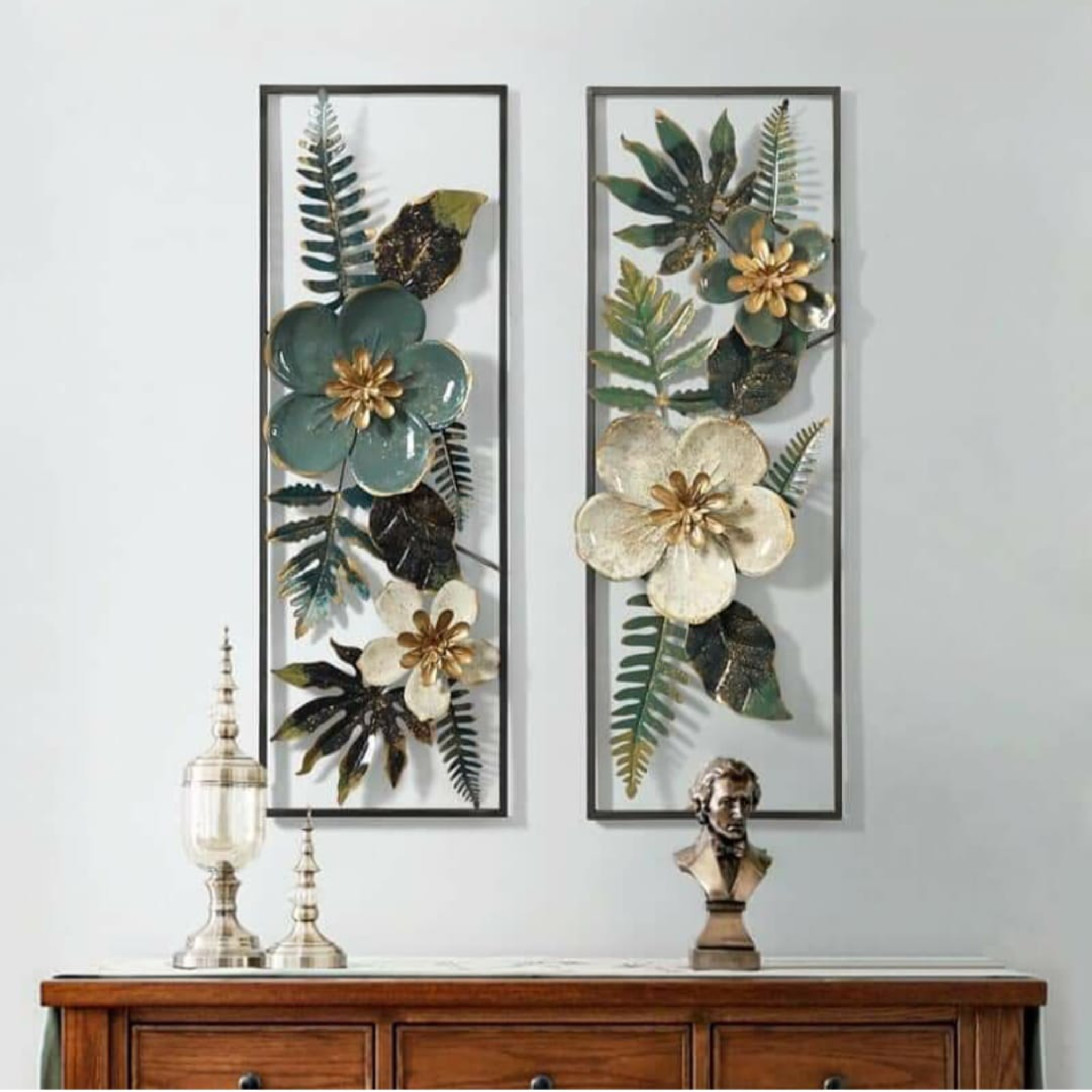 Botanical Elegance Metal Wall Art