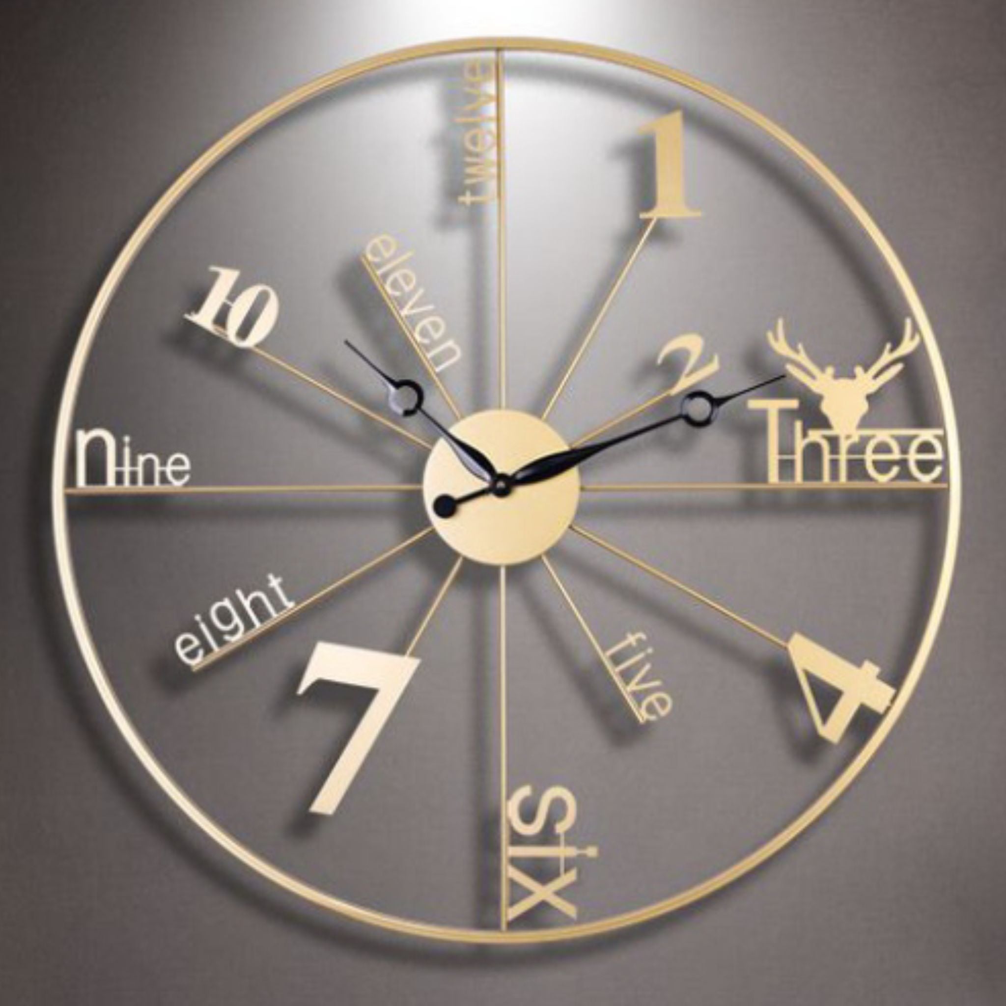Alphanumeric Wall Clock