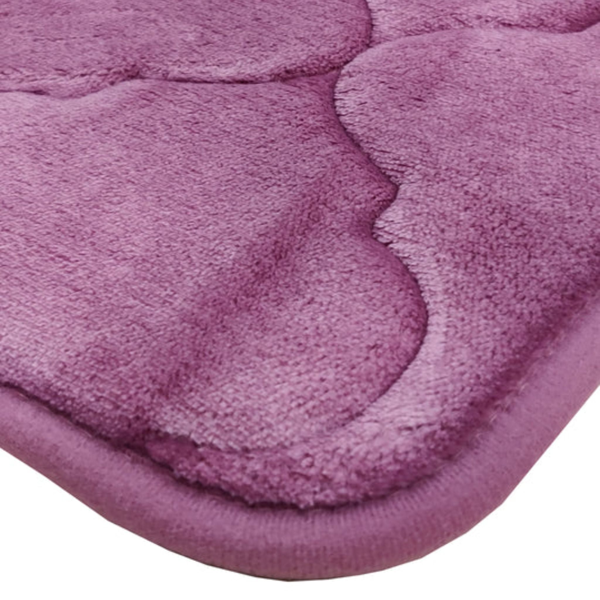 Anti Skid Memory Foam Mat (Pink Rose Color)