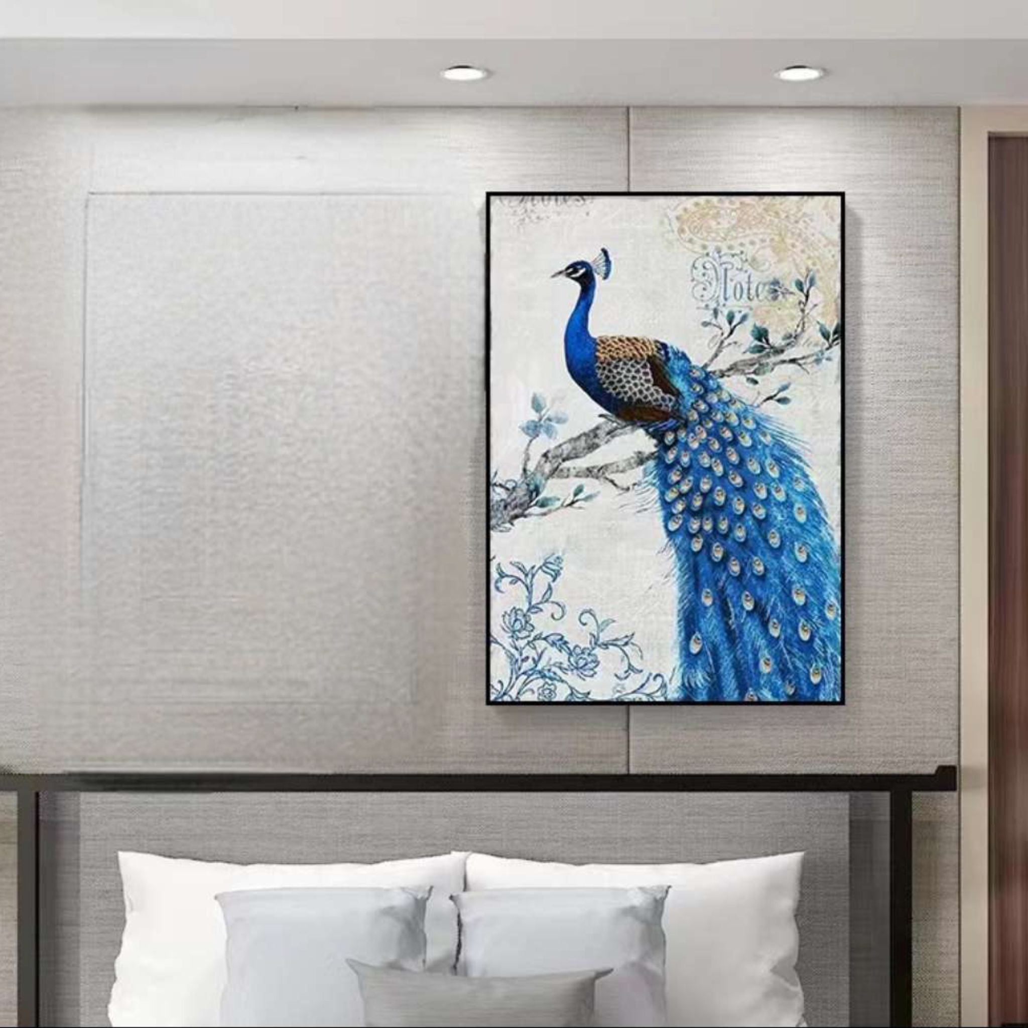 Aurora Peacock Crystal Wall Art