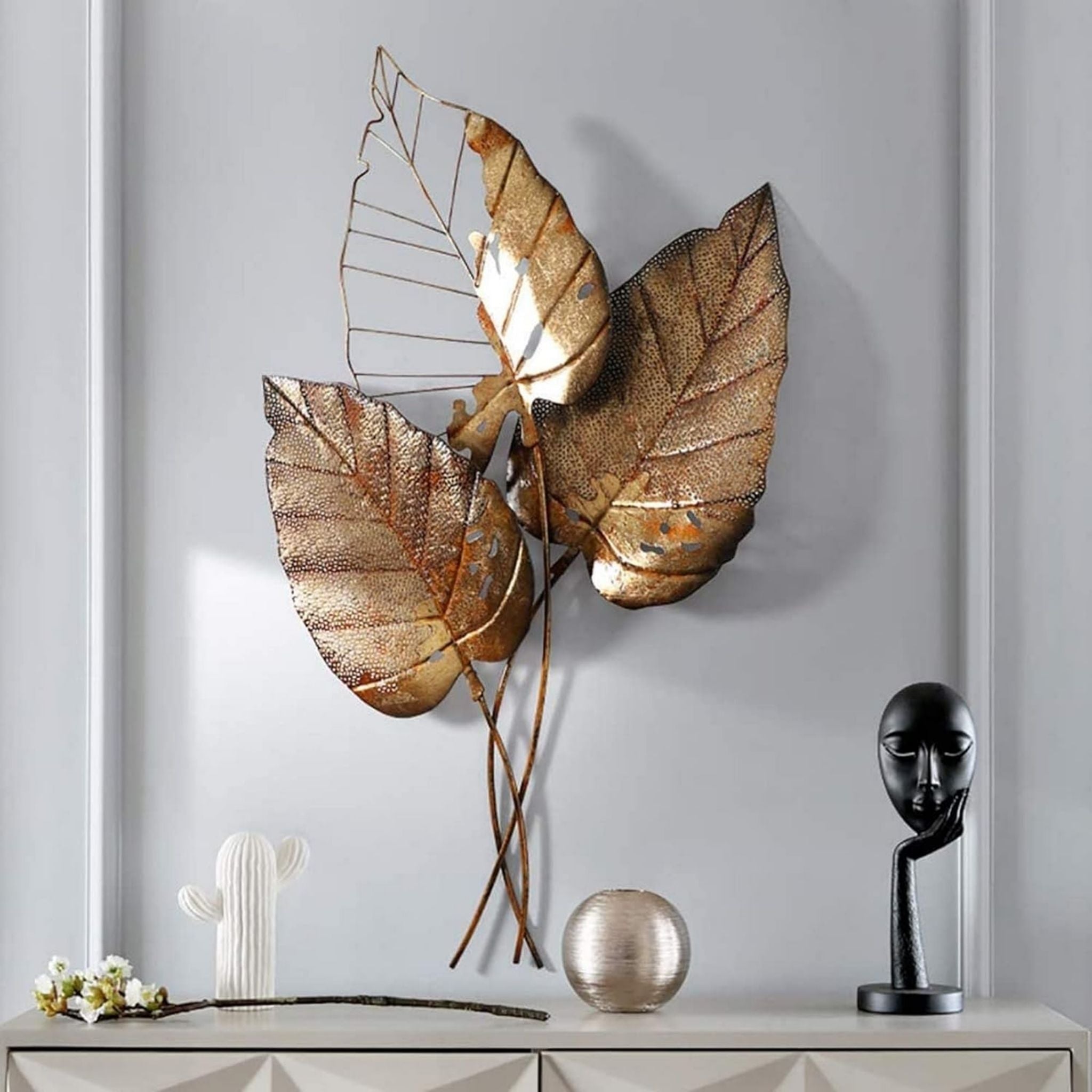 Autumn Leaves Metal Wall Art