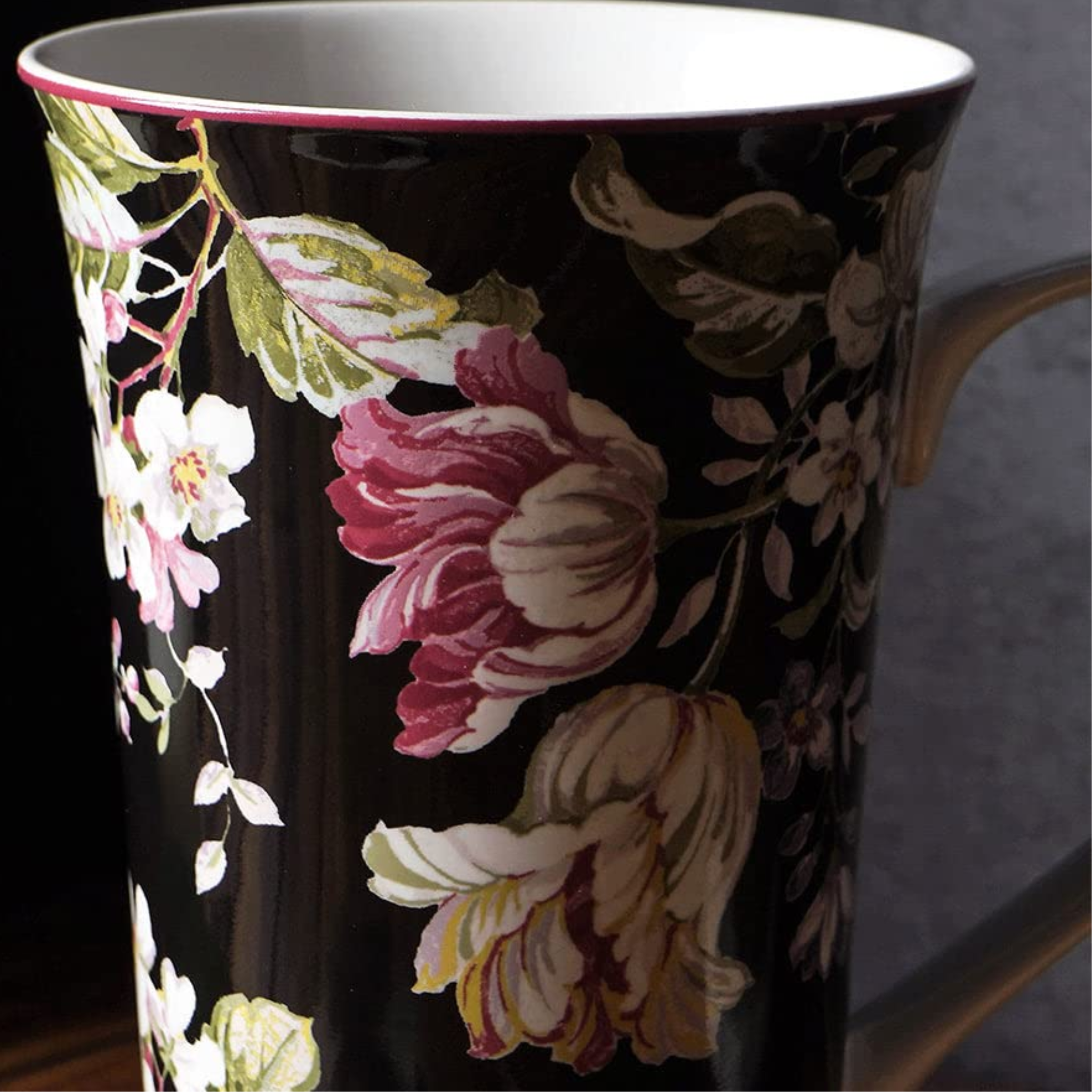 Black Floral Khalifa Mug - Set of 2