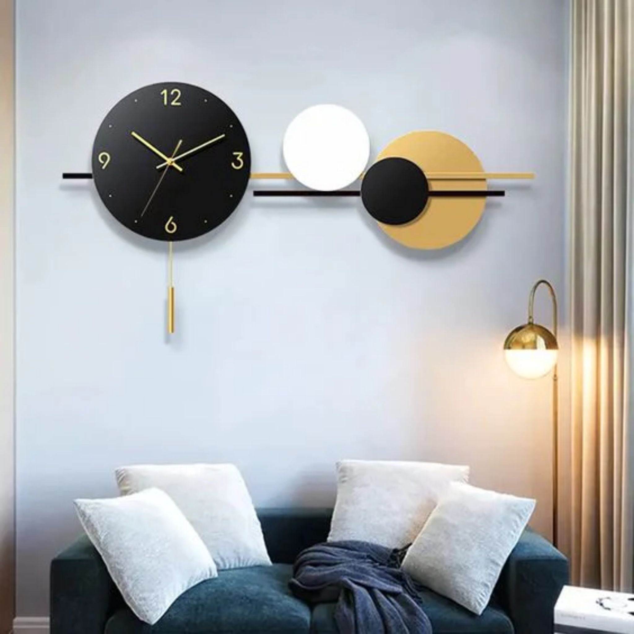 Black and Gold Pablo Wall Clock