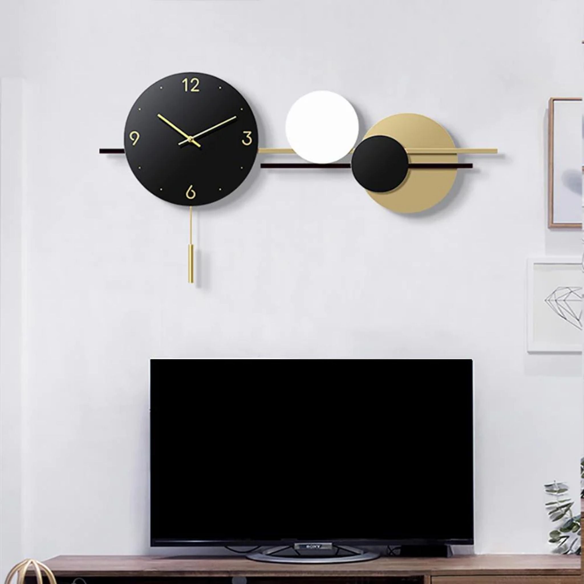 Black and Gold Pablo Wall Clock