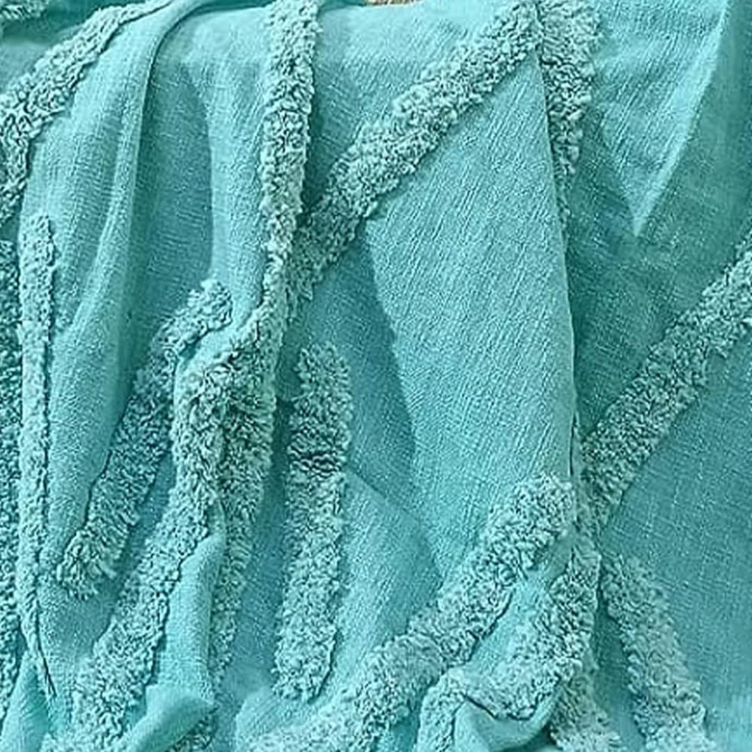 Blue Boho Style Throw