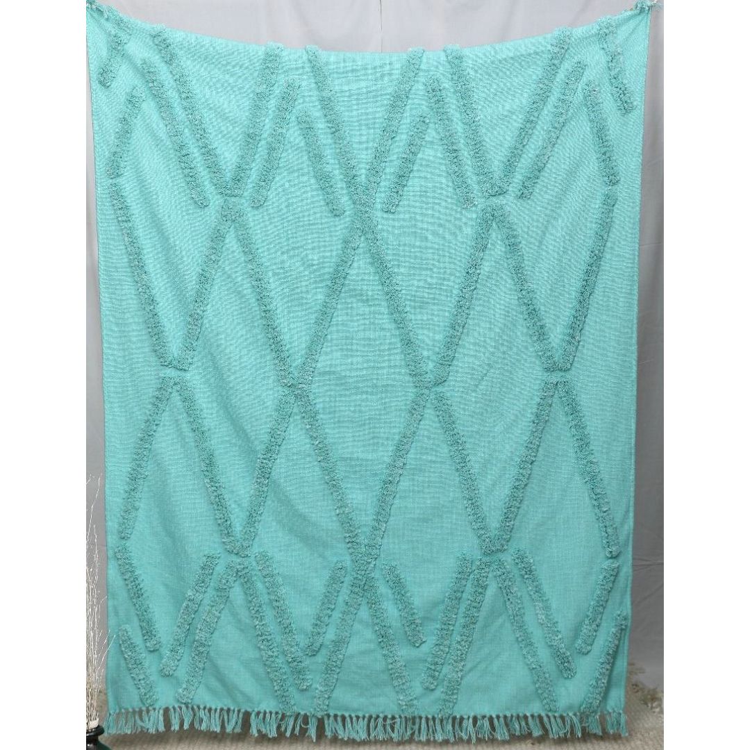 Blue Boho Style Throw