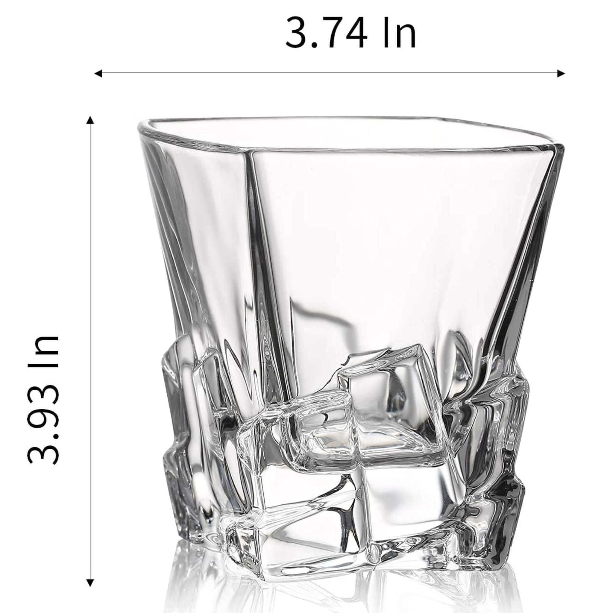 Brick Style Whiskey Glass - Set of 6