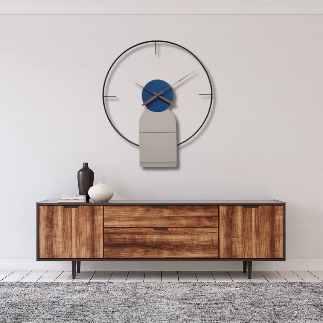 Blue Whisper Wall Clock