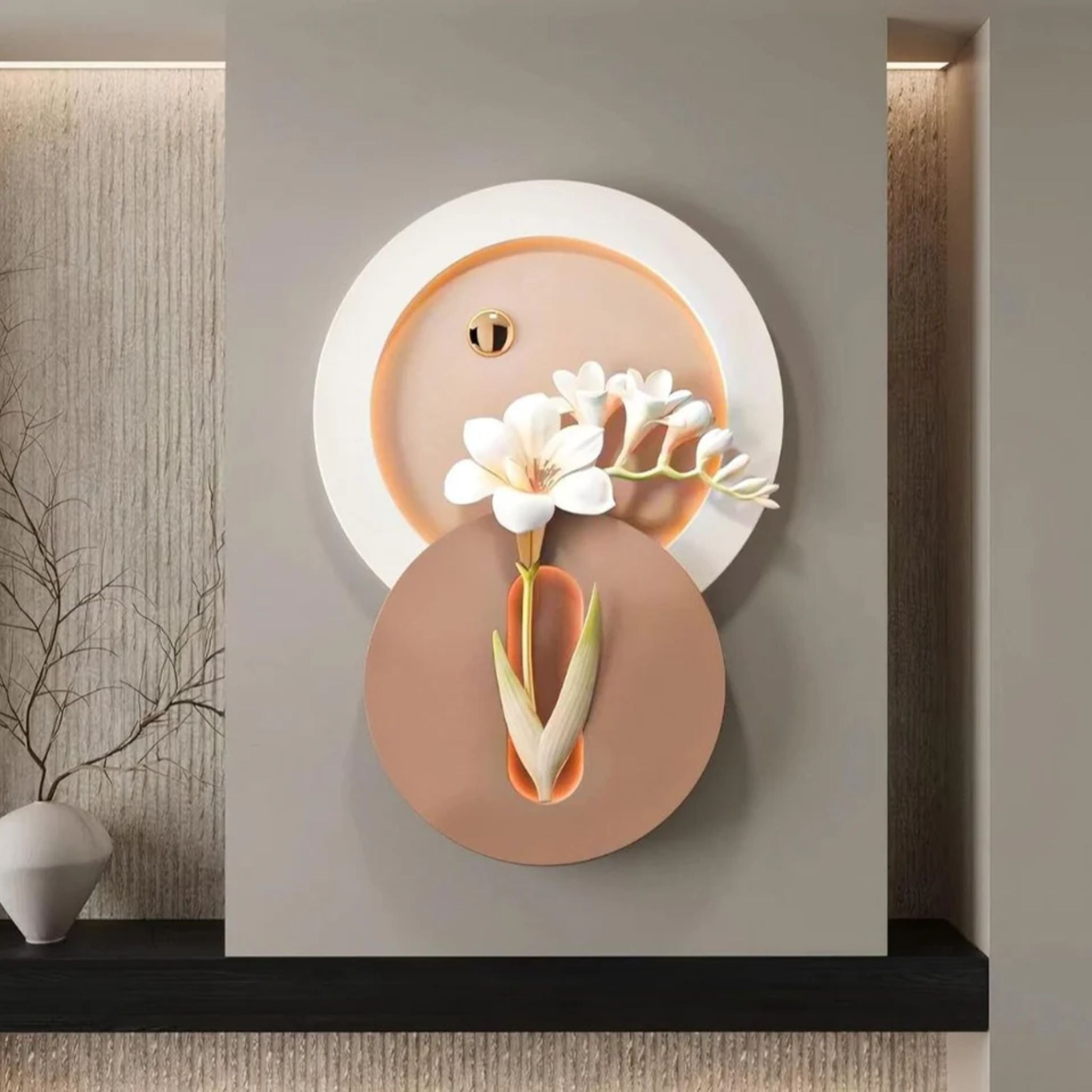 Celestial Bloom 3D Wall Art