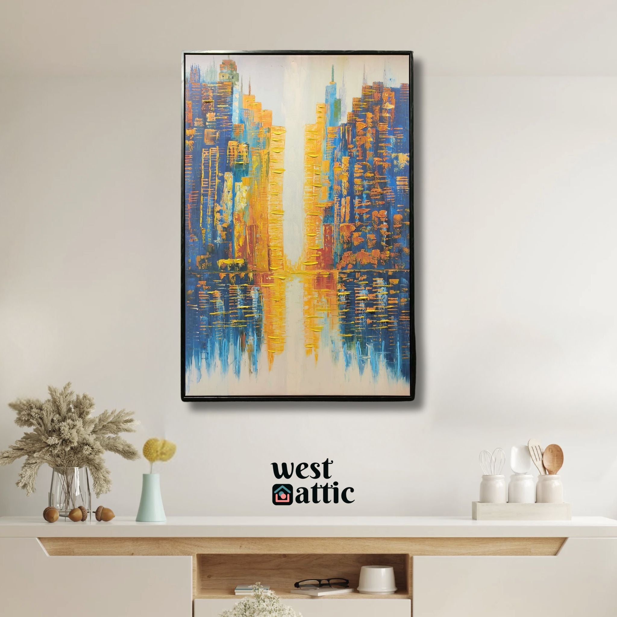 City Glow Skyline Wall Art