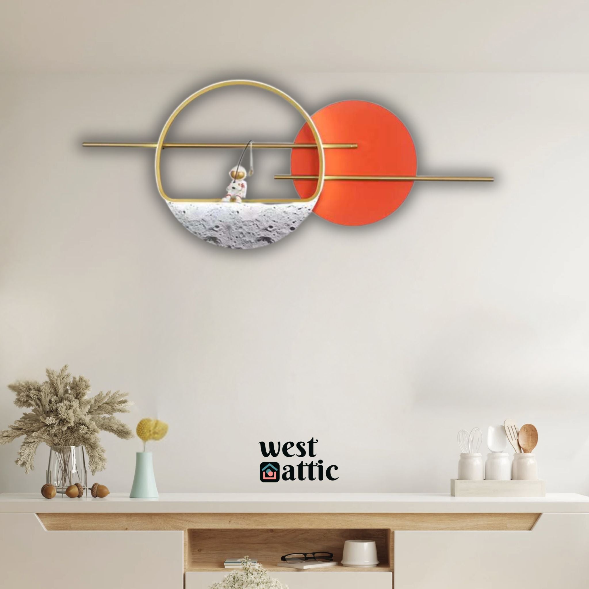 Cosmic Astronaut LED Wall Art