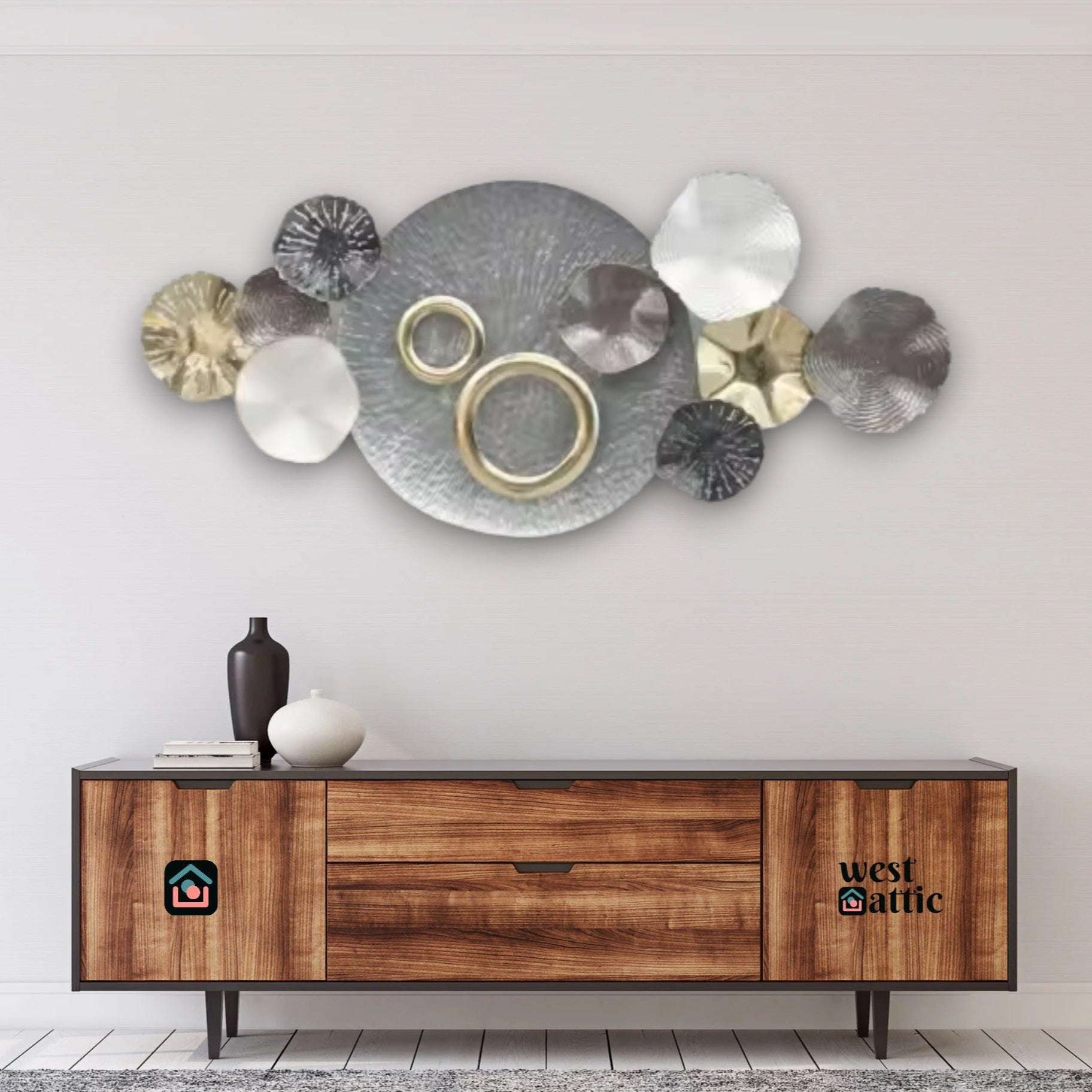 Cosmic Harmony Metal Wall Art