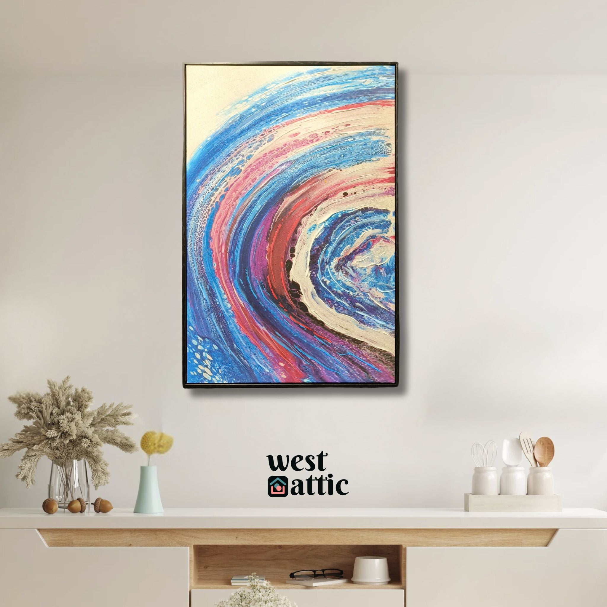 Cosmic Swirl Abstract Painting