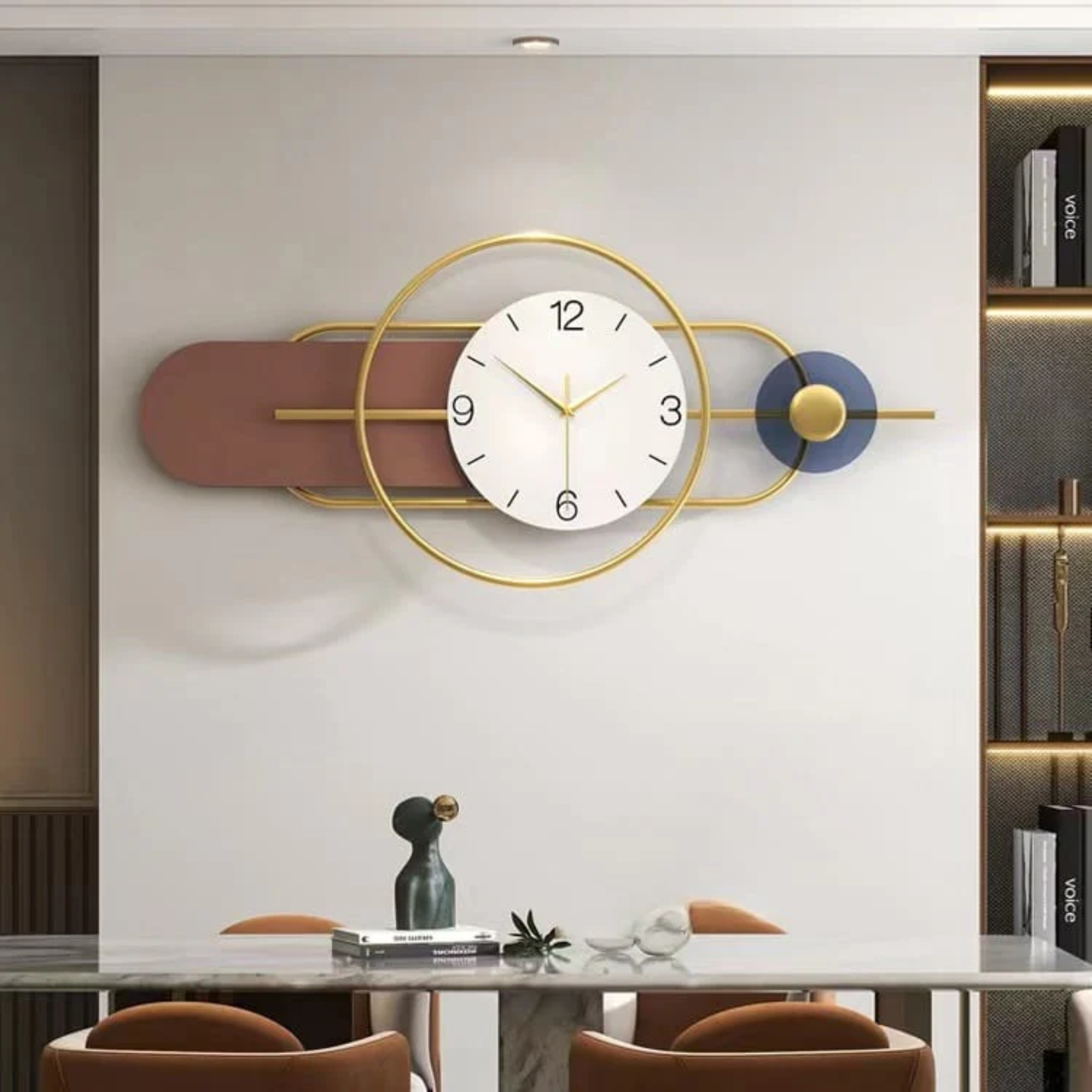 Crimson Wall Clock