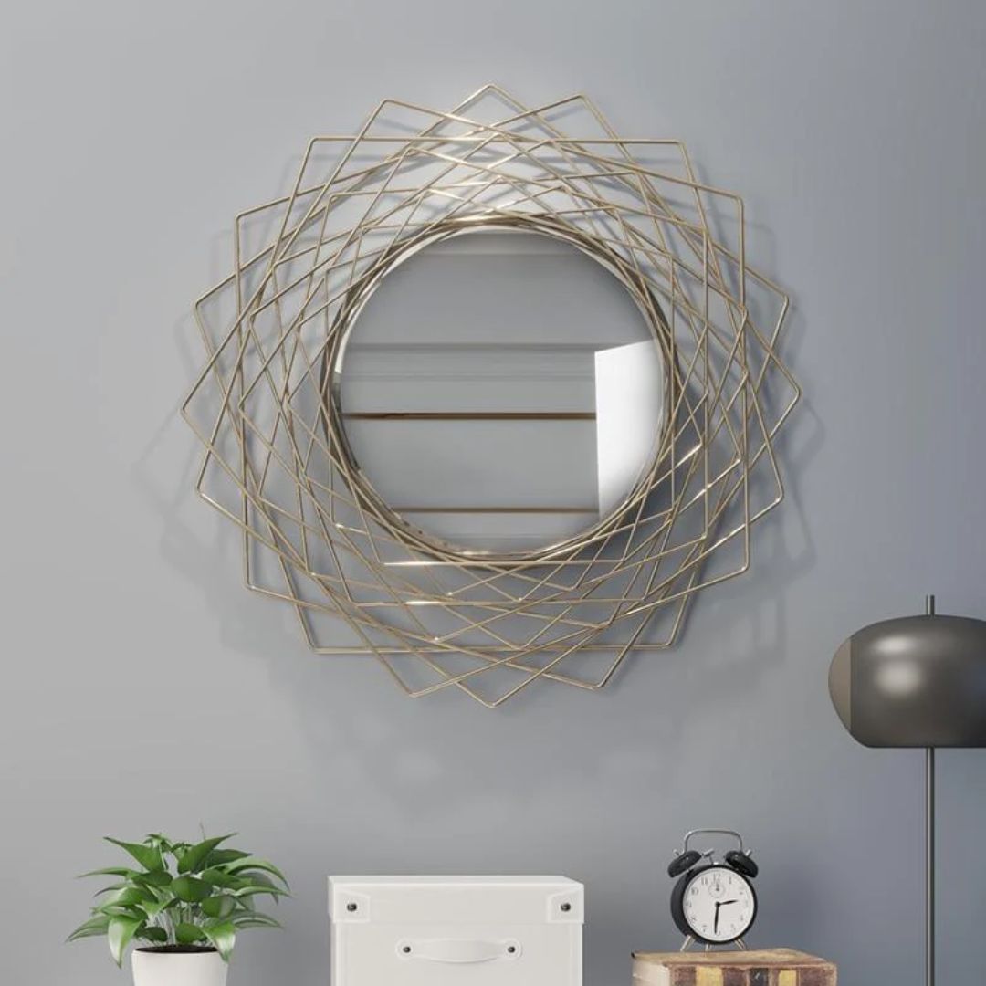 Criss Cross Wall Mirror