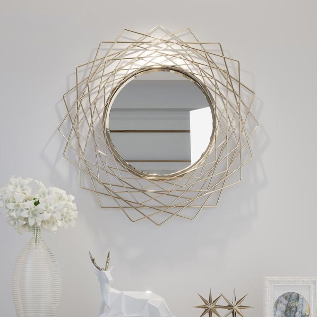 Criss Cross Wall Mirror