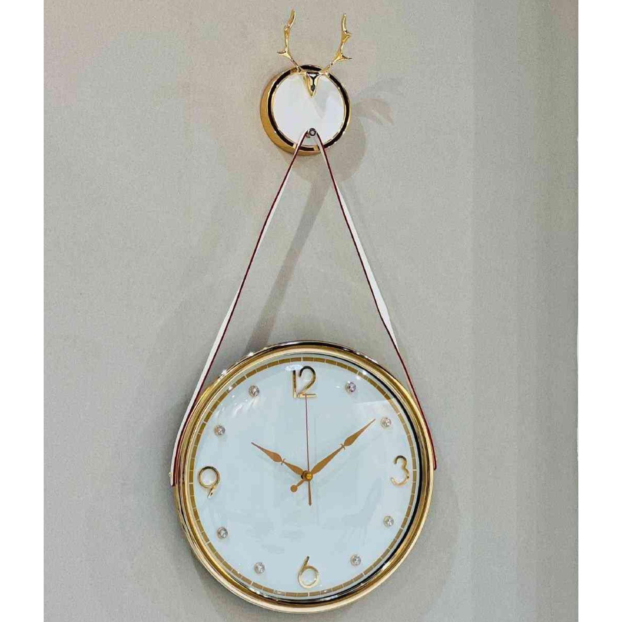 Deer Crest Hanging Wall Clock