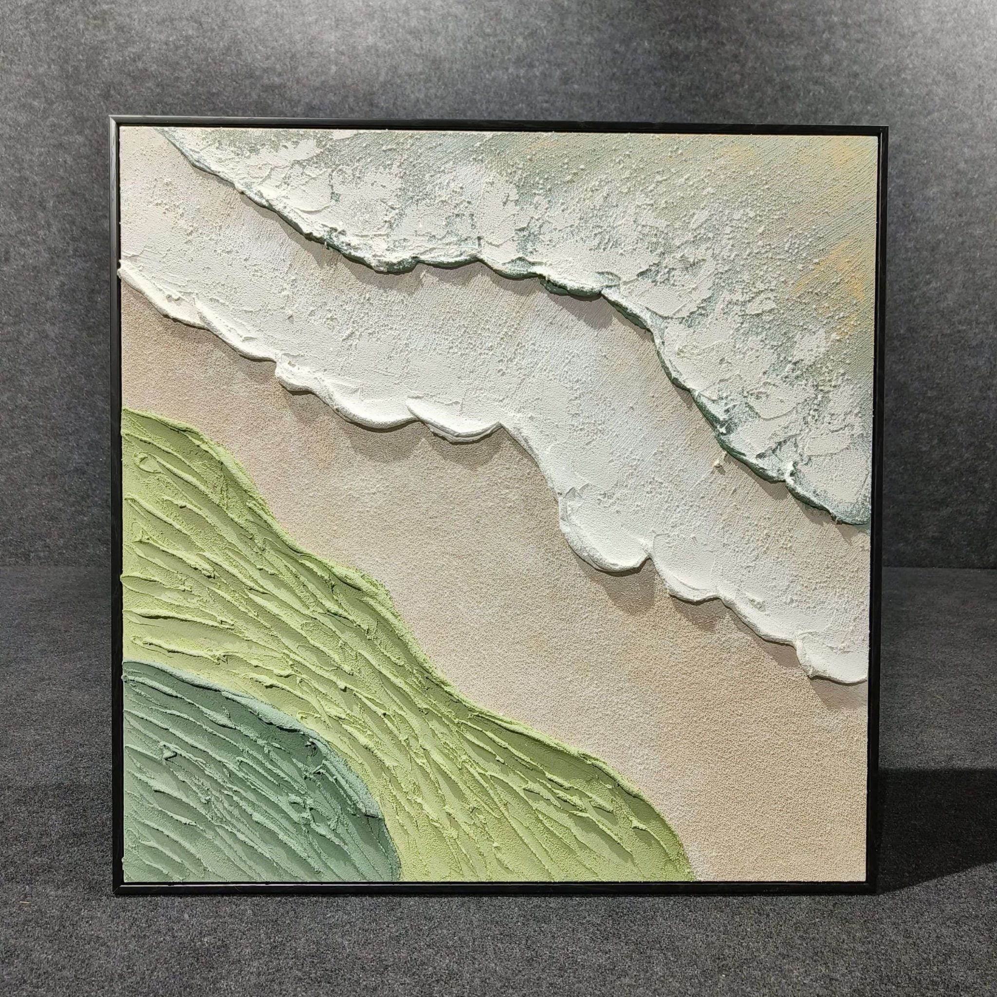 Earth Meets Grass Textured Painting