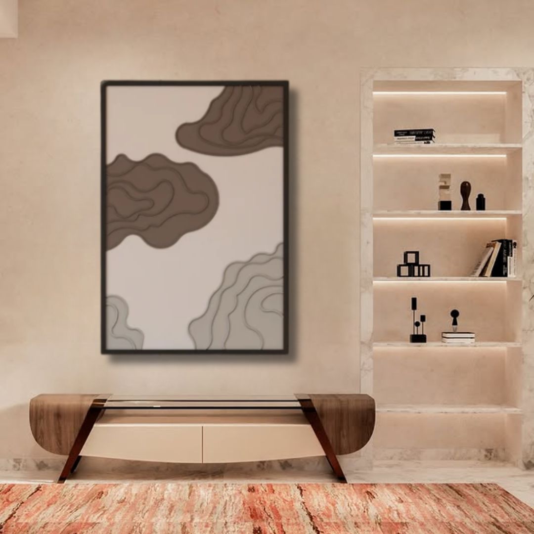 Earthy Contours Modern Abstract Wall Art