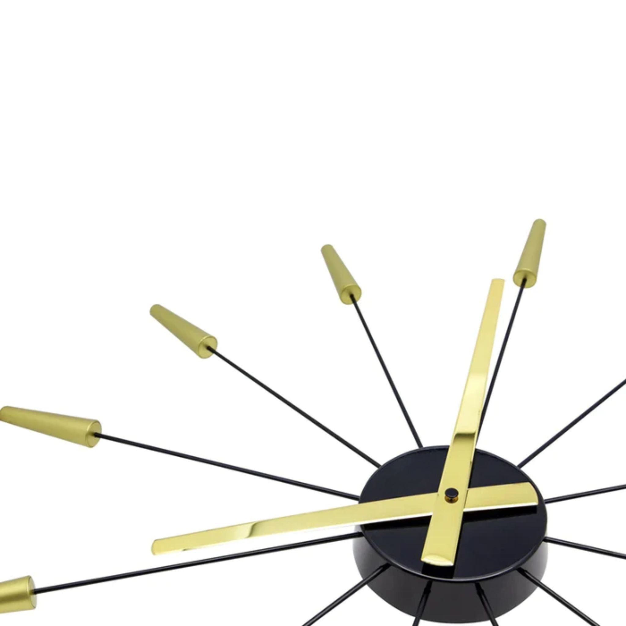 Elegance Edge Black & Gold Wall Clock