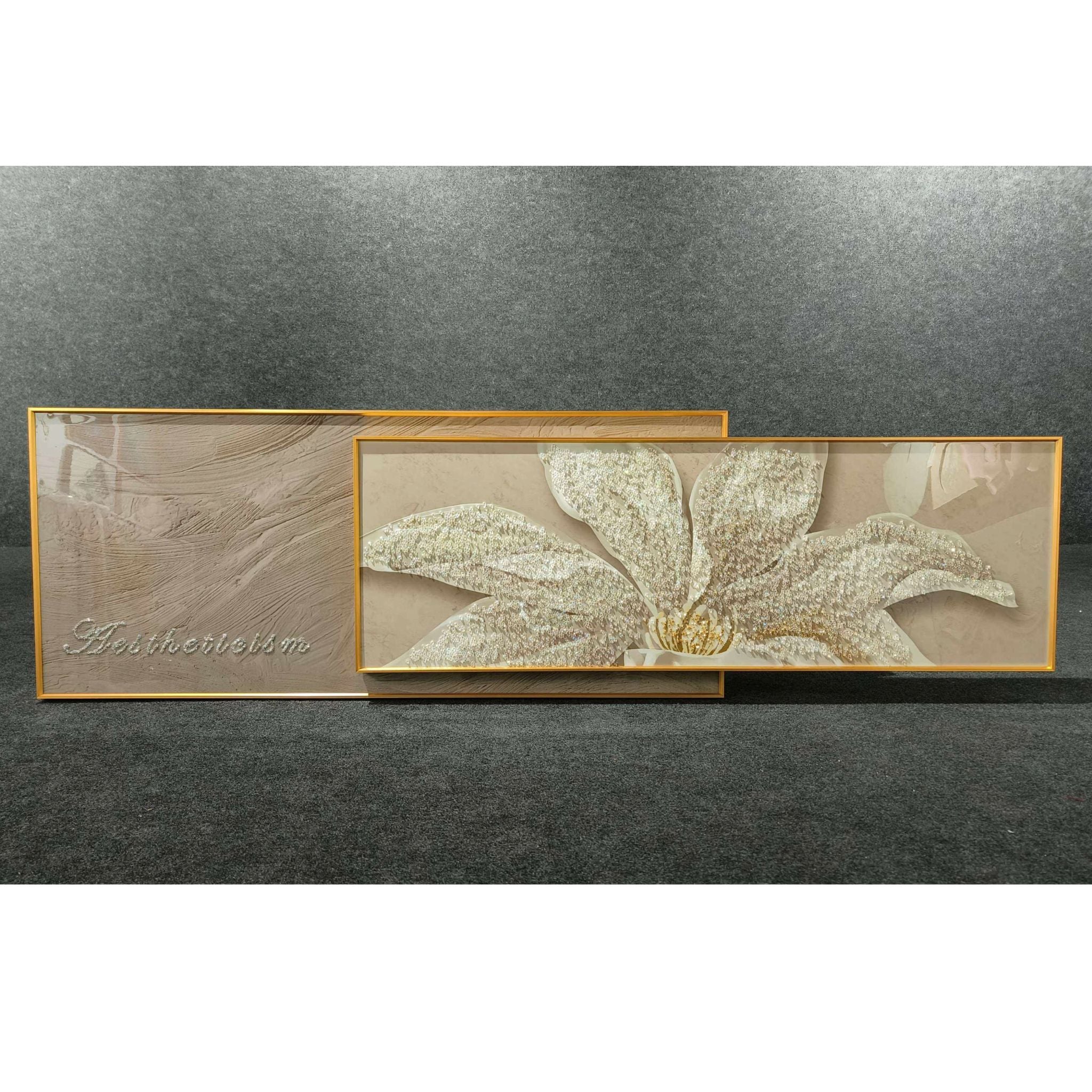 Elegant Bloom Crystal Wall Art