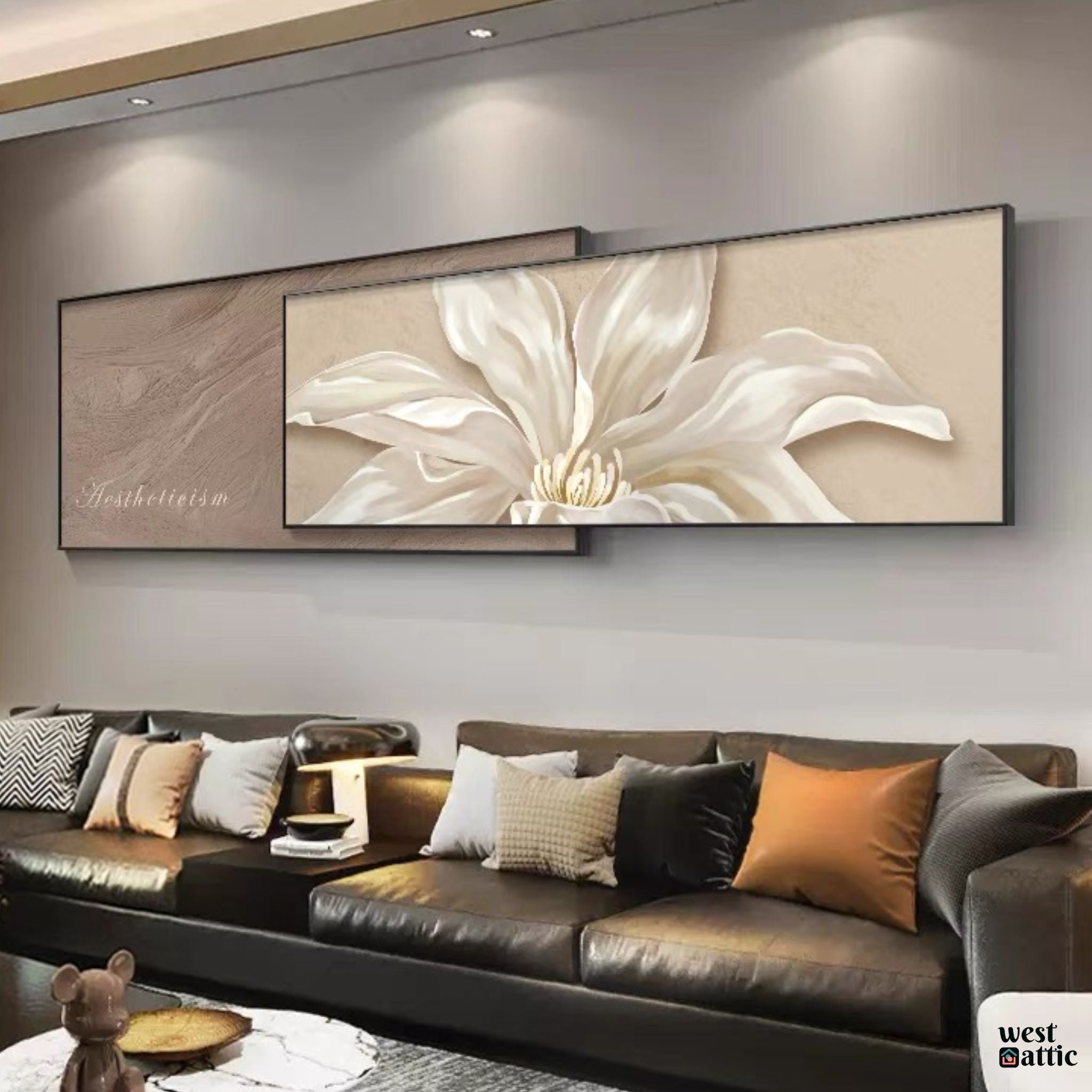 Elegant Bloom Crystal Wall Art