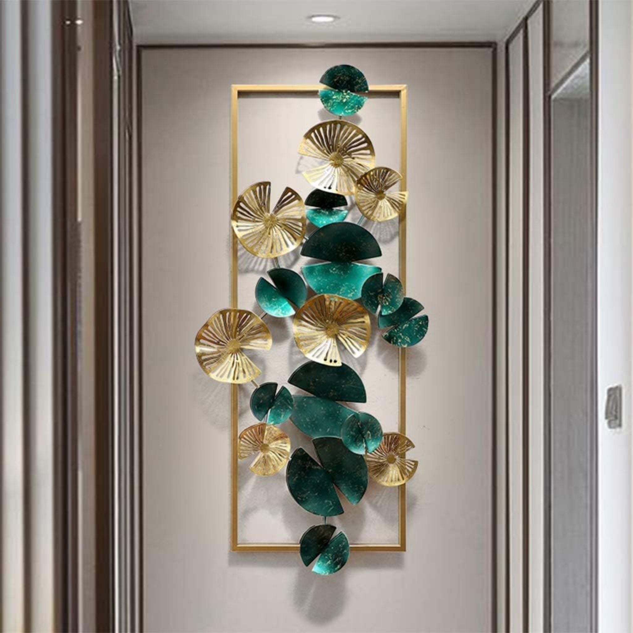 Emerald Elegance Metal Wall Art