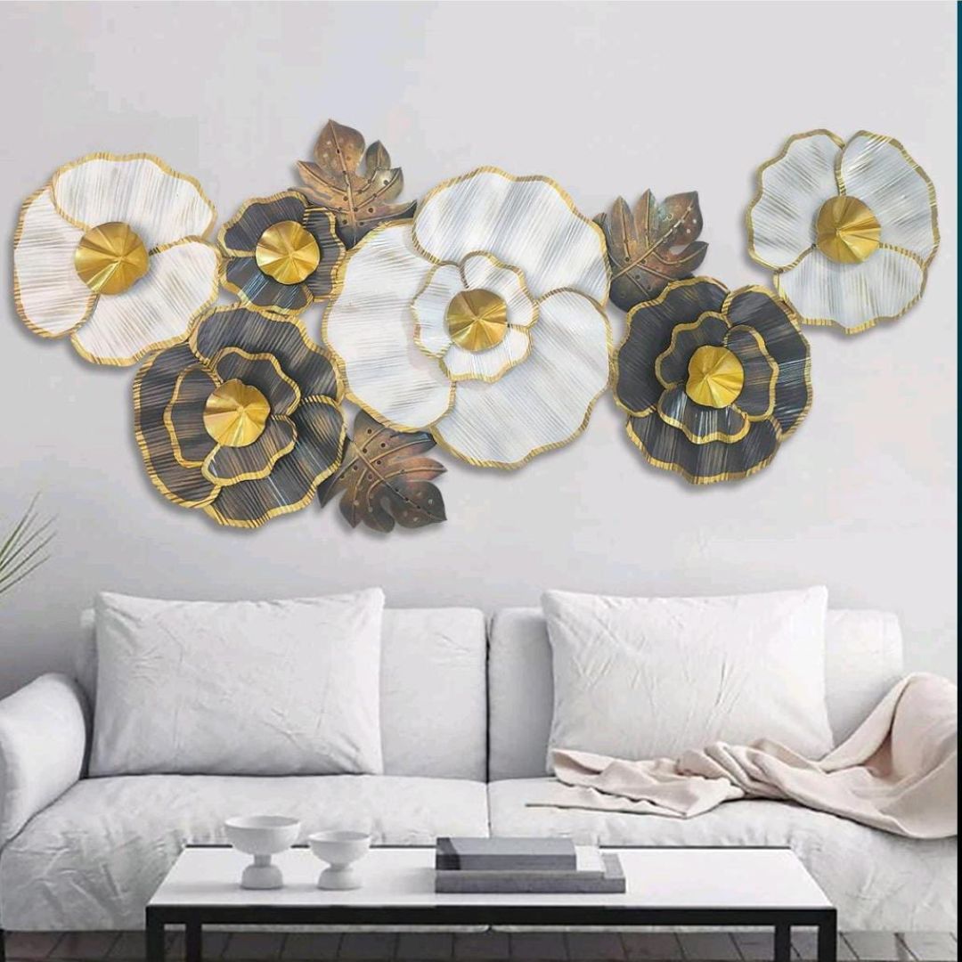 Elegant Petal Panache Metal Wall Art